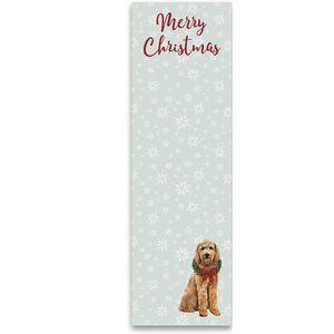 Primitives by Kathy List Notepad - Merry Christmas - Goldendoodle